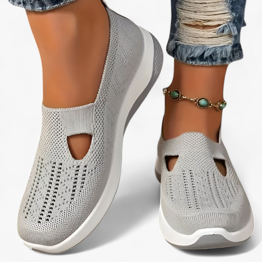 Dam slip-on andningsbara stötdämpande fritidsskor