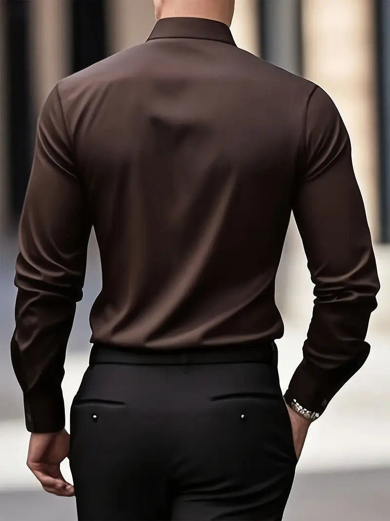 Magnus | Skjorta Herr Långärmad Slim Fit