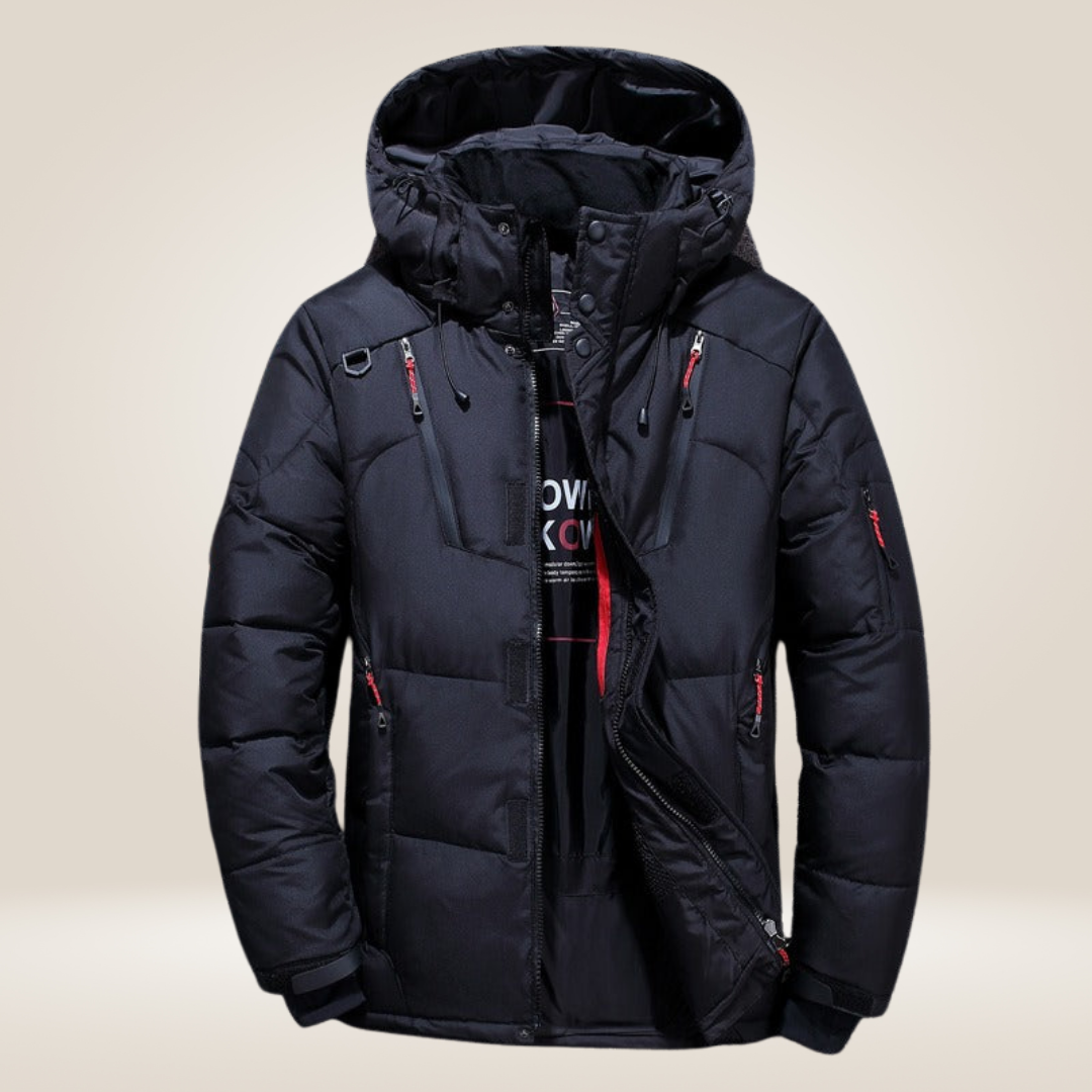 Nils | Vinterjacka Herr parka med fleecefoder