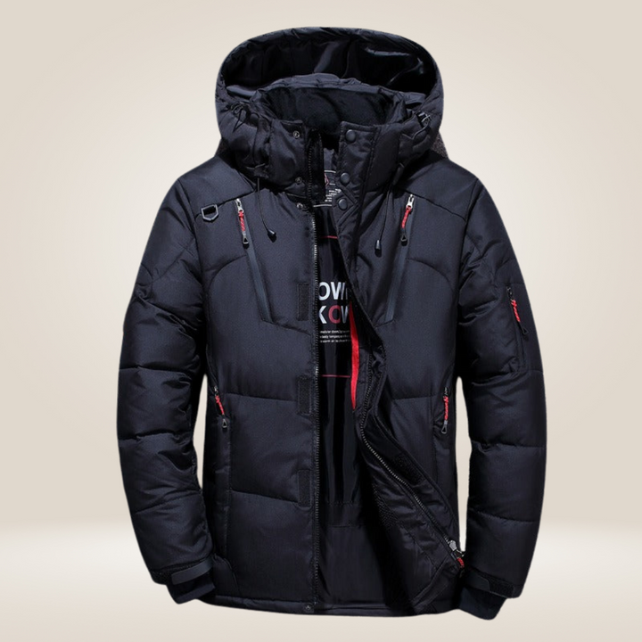 Nils | Vinterjacka Herr parka med fleecefoder