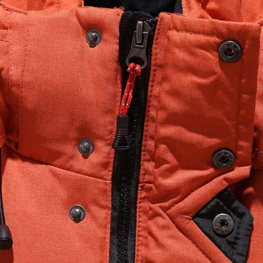 Nils | Vinterjacka Herr parka med fleecefoder