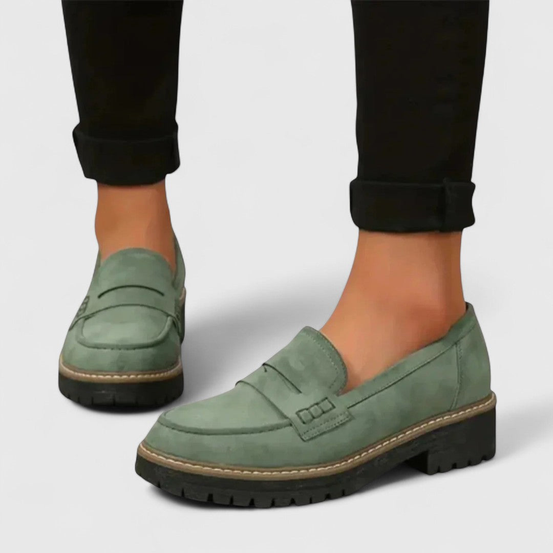 Ortopediska slip-on mockasiner för kvinnor