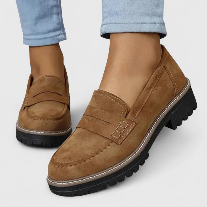 Ortopediska slip-on mockasiner för kvinnor
