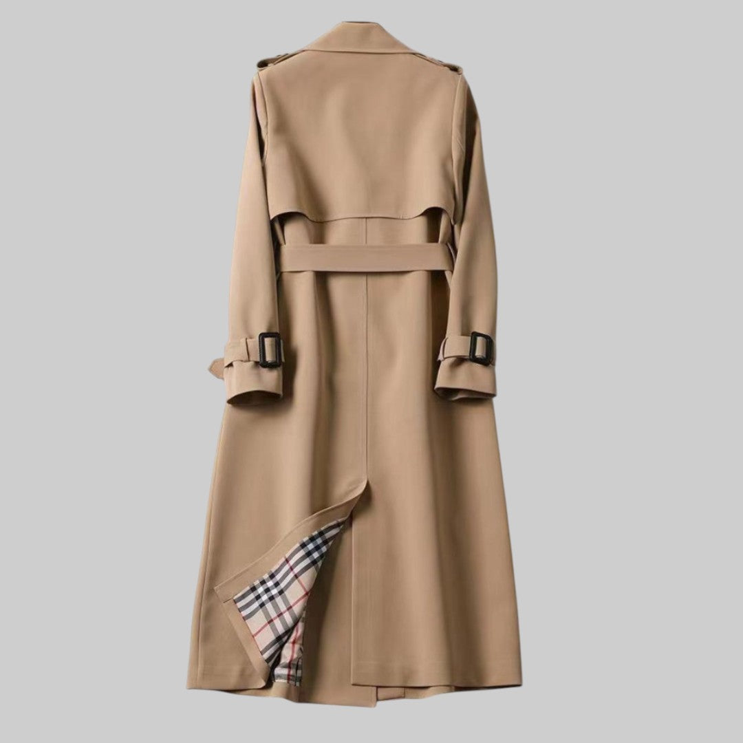 Märta | Trenchcoat Dam klassisk med bälte och lång modell