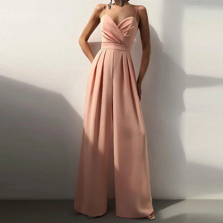 Elegant jumpsuit med vida ben