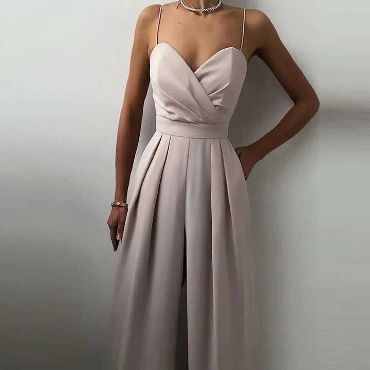 Elegant jumpsuit med vida ben