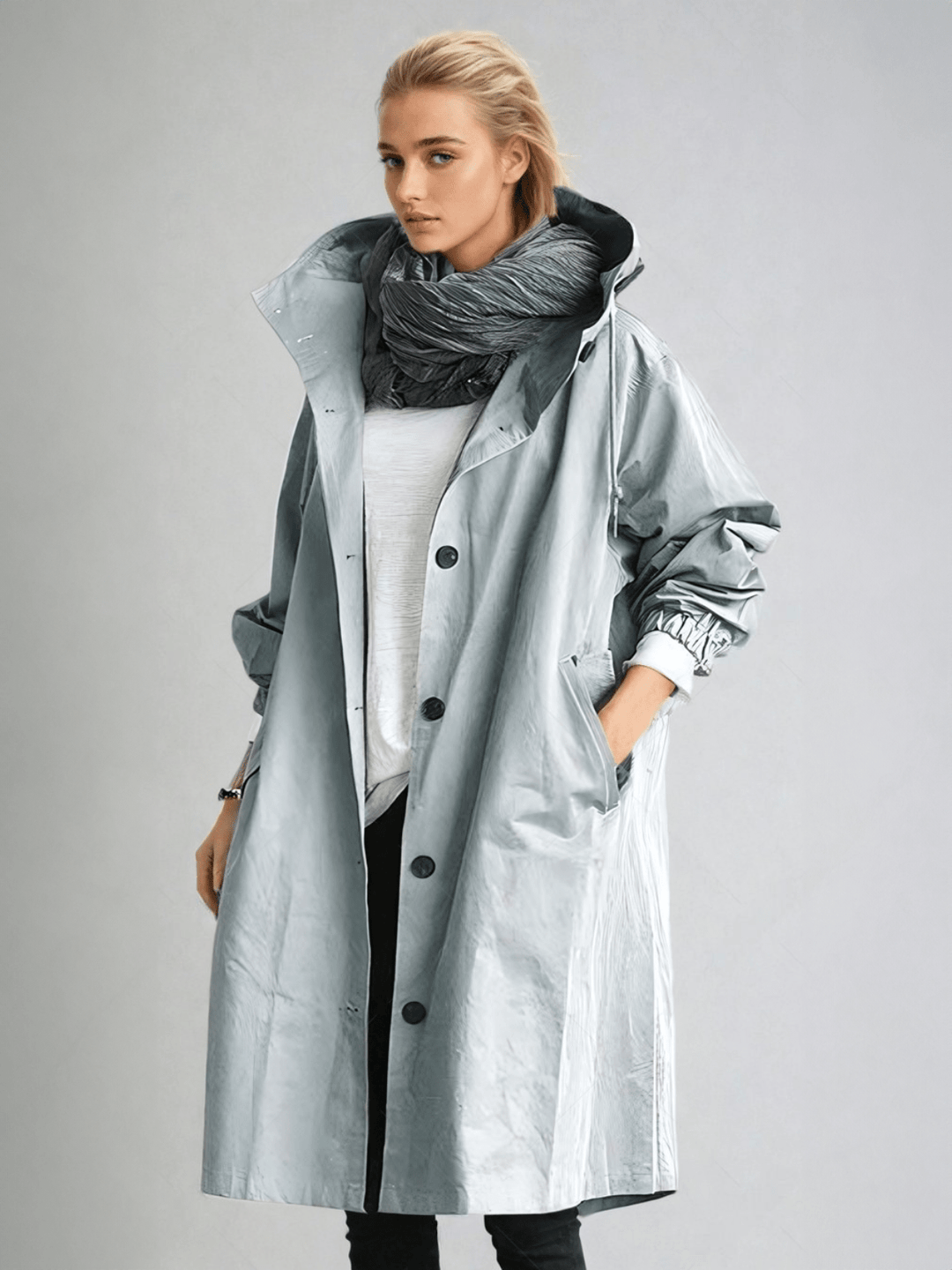Ingrid | Trenchcoat dam med fickor och lös modell