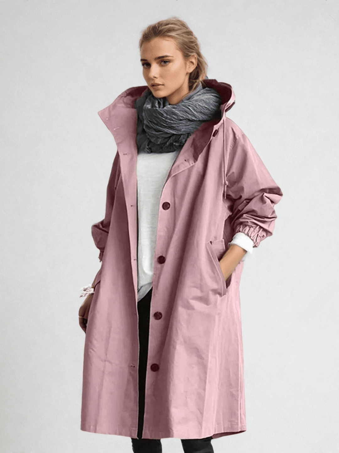 Ingrid | Trenchcoat dam med fickor och lös modell