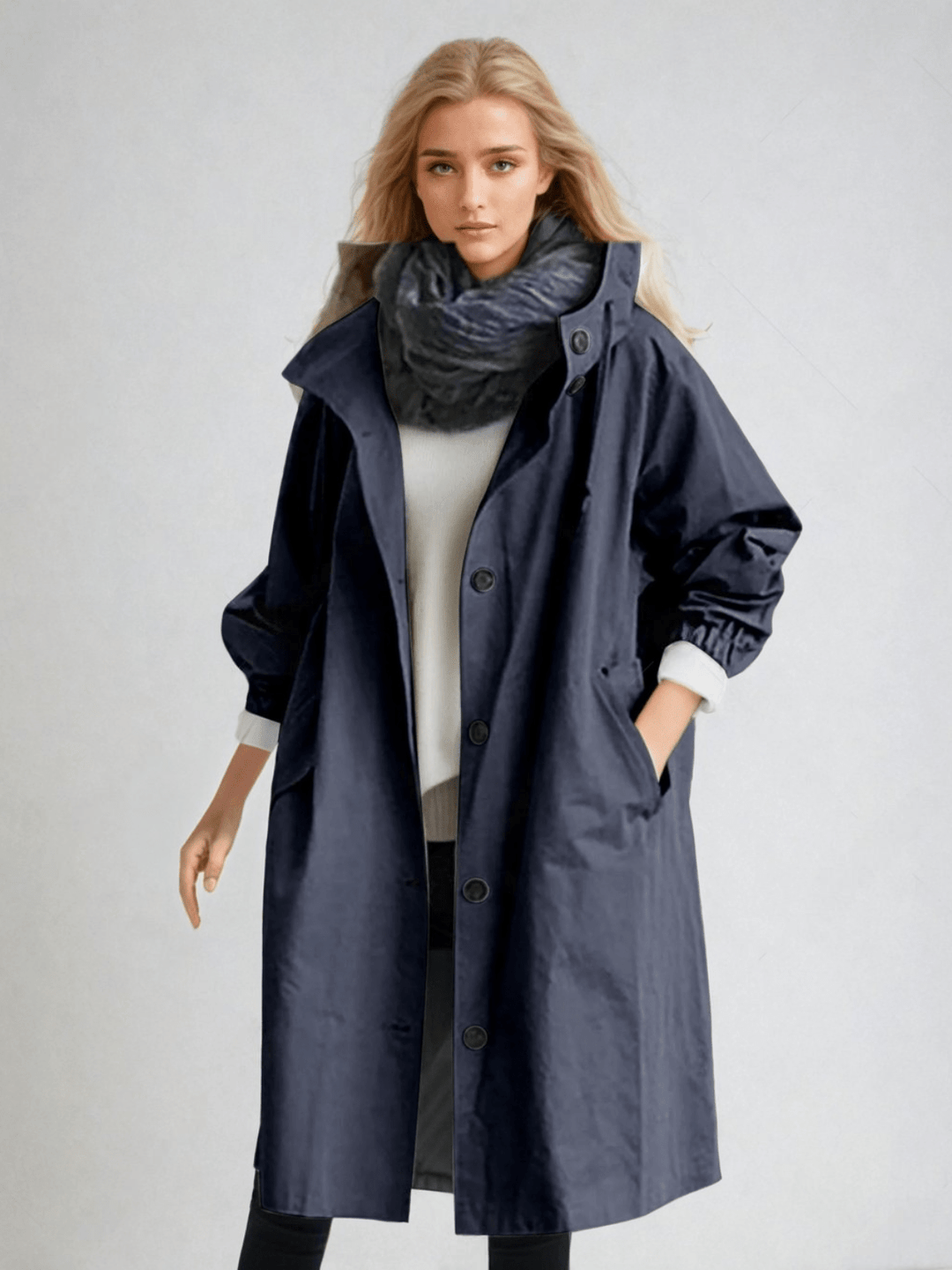 Ingrid | Trenchcoat dam med fickor och lös modell