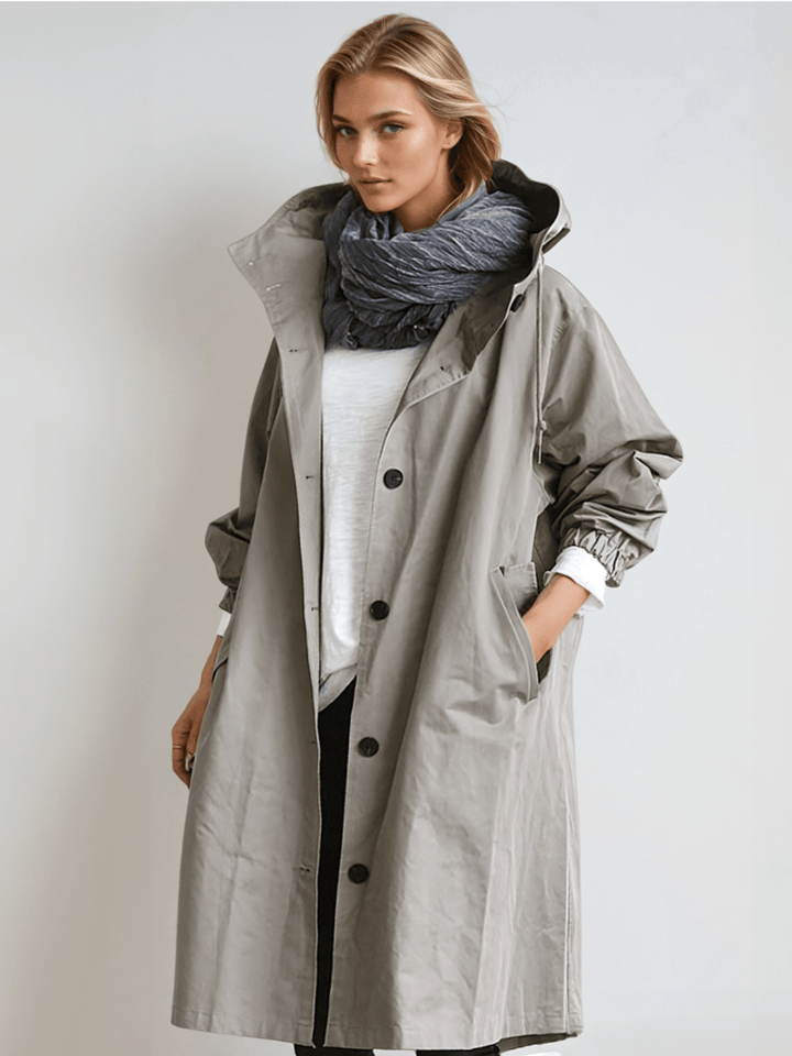 Ingrid | Trenchcoat dam med fickor och lös modell