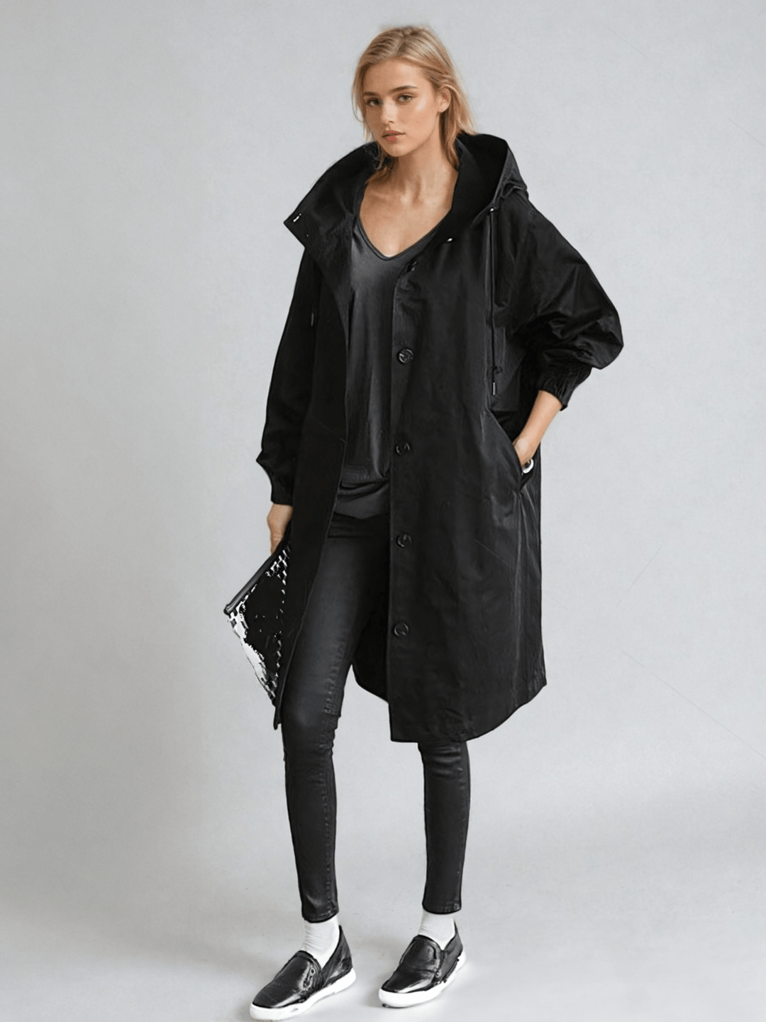 Ingrid | Trenchcoat dam med fickor och lös modell