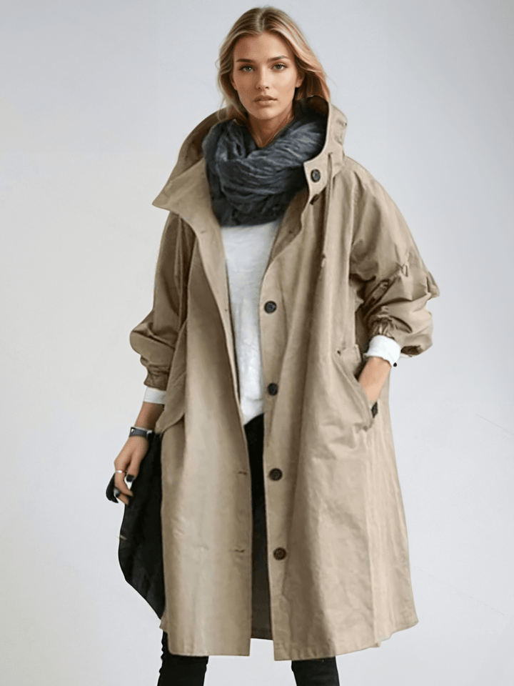 Ingrid | Trenchcoat dam med fickor och lös modell