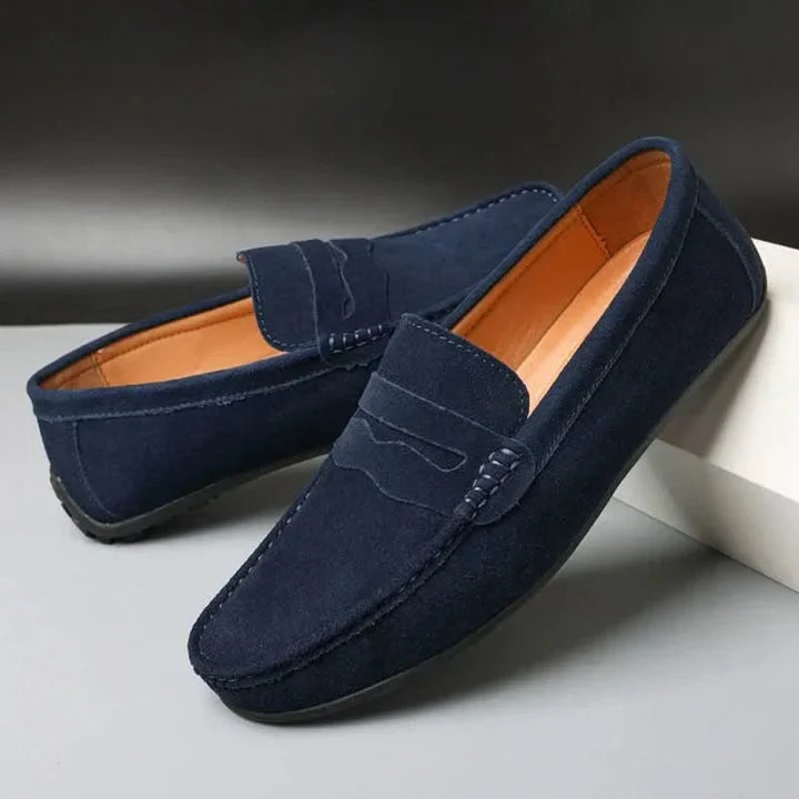 Ebba | Mockaloafers herr med slip-on-design och gummisula