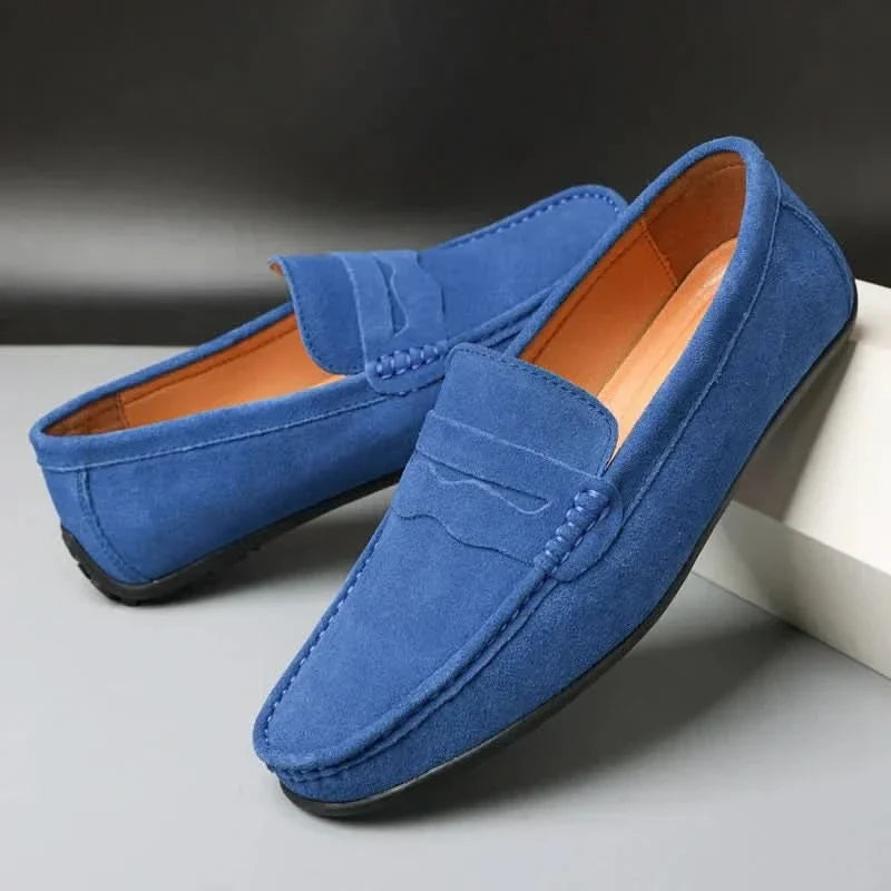Ebba | Mockaloafers herr med slip-on-design och gummisula