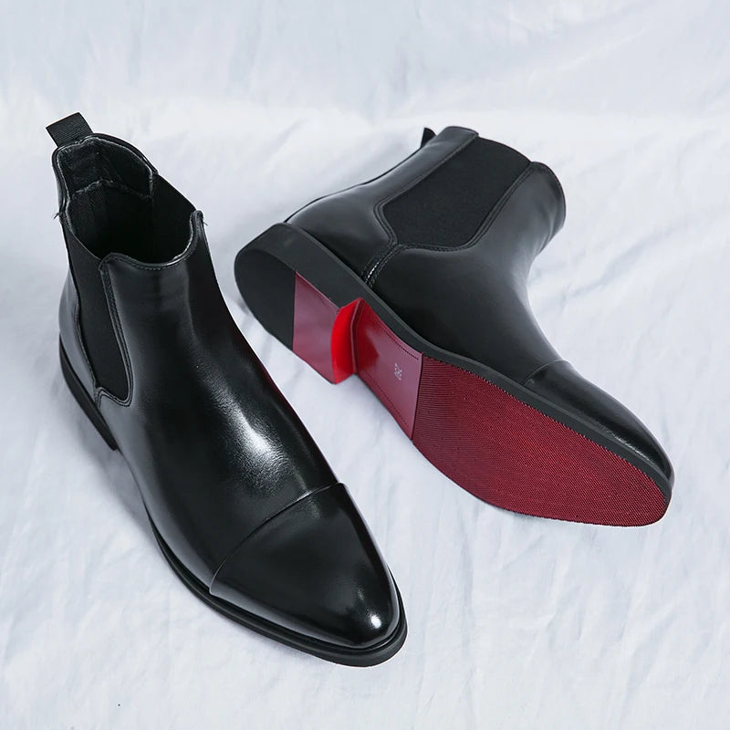 Axel | Chelsea boots Herr med cap toe och slim fit