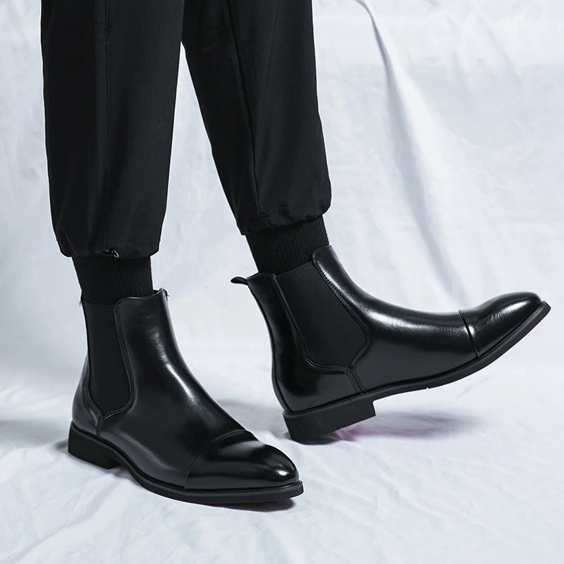 Axel | Chelsea boots Herr med cap toe och slim fit