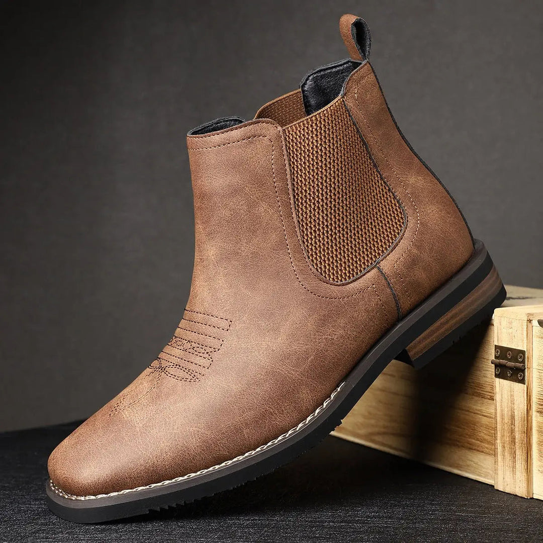 Oskar | Chelsea boots herr med elastiska sidopaneler
