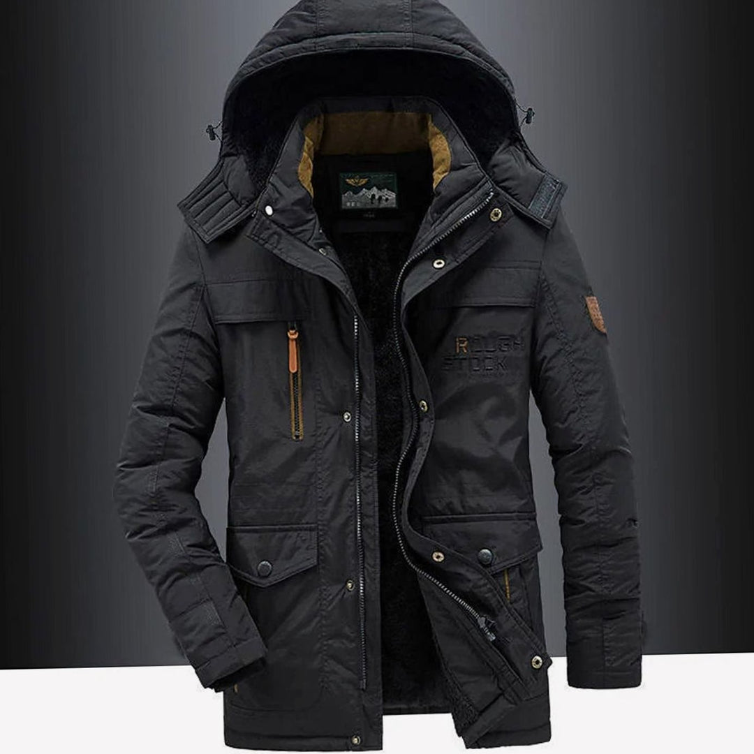Urban | Vinterjacka Herr Fleecefodrad Med Huva