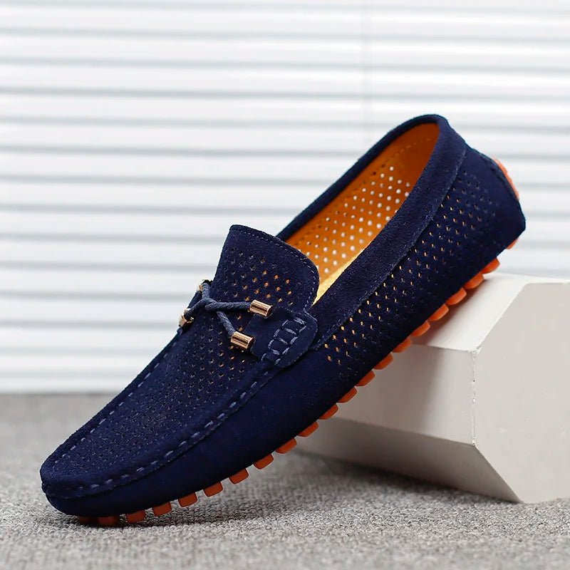 Mikael | Loafers Herr Mocka Perforerade Slip-On