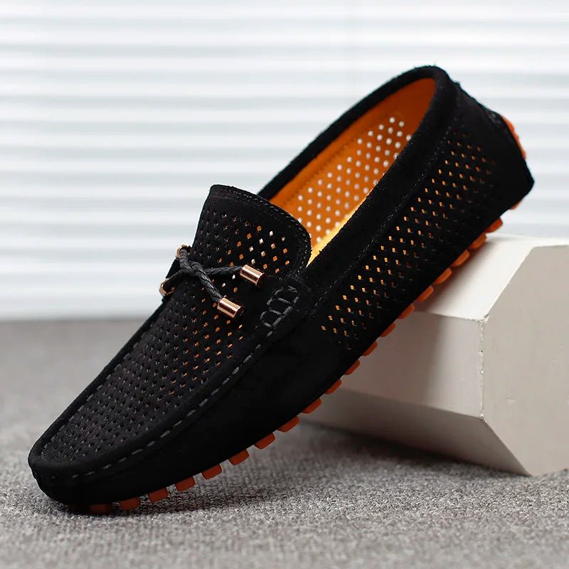 Mikael | Loafers Herr Mocka Perforerade Slip-On