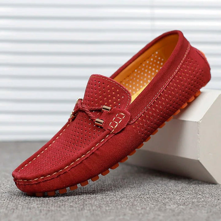 Mikael | Loafers Herr Mocka Perforerade Slip-On