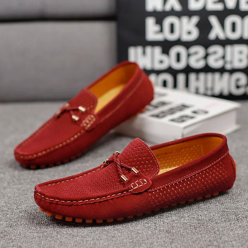 Mikael | Loafers Herr Mocka Perforerade Slip-On