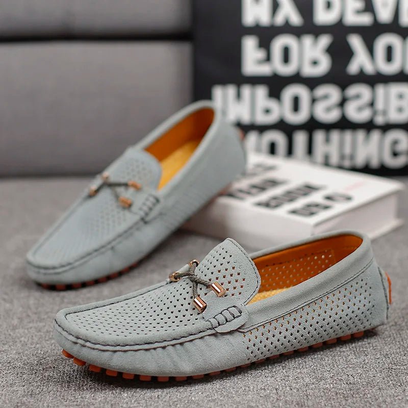 Mikael | Loafers Herr Mocka Perforerade Slip-On