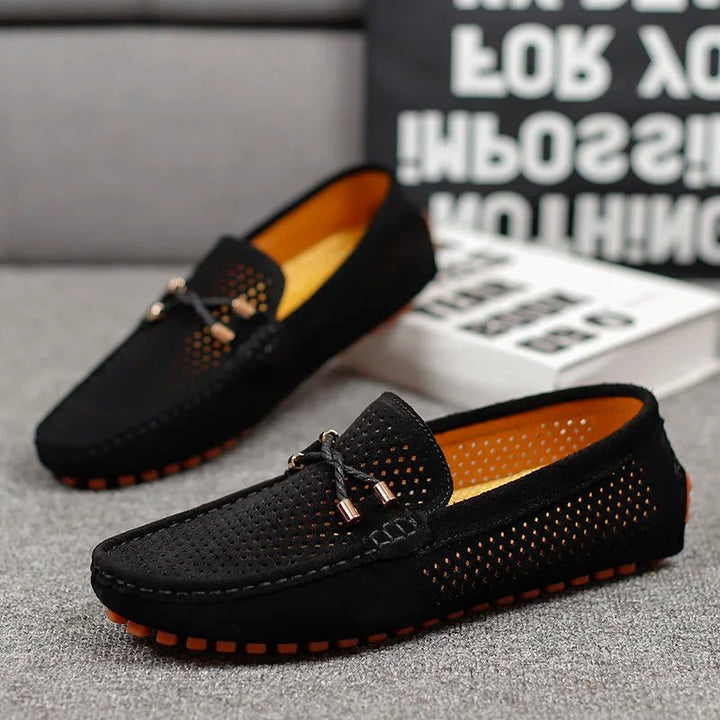 Mikael | Loafers Herr Mocka Perforerade Slip-On
