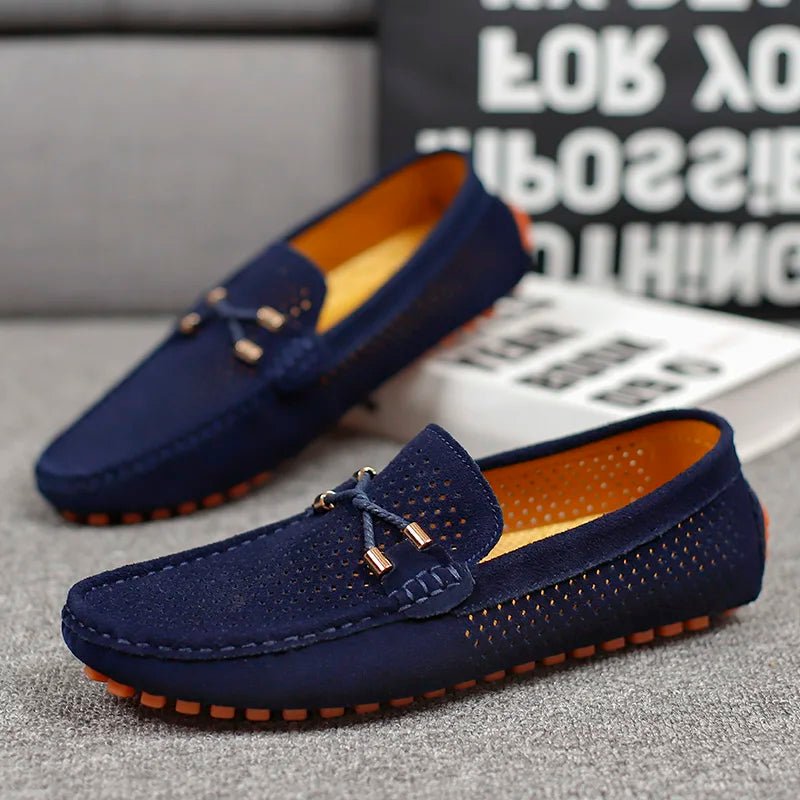 Mikael | Loafers Herr Mocka Perforerade Slip-On