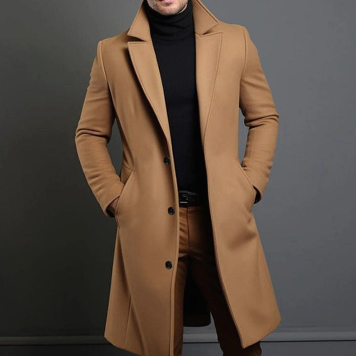 Tobias | Ullkappa Herr Lång Slim Fit