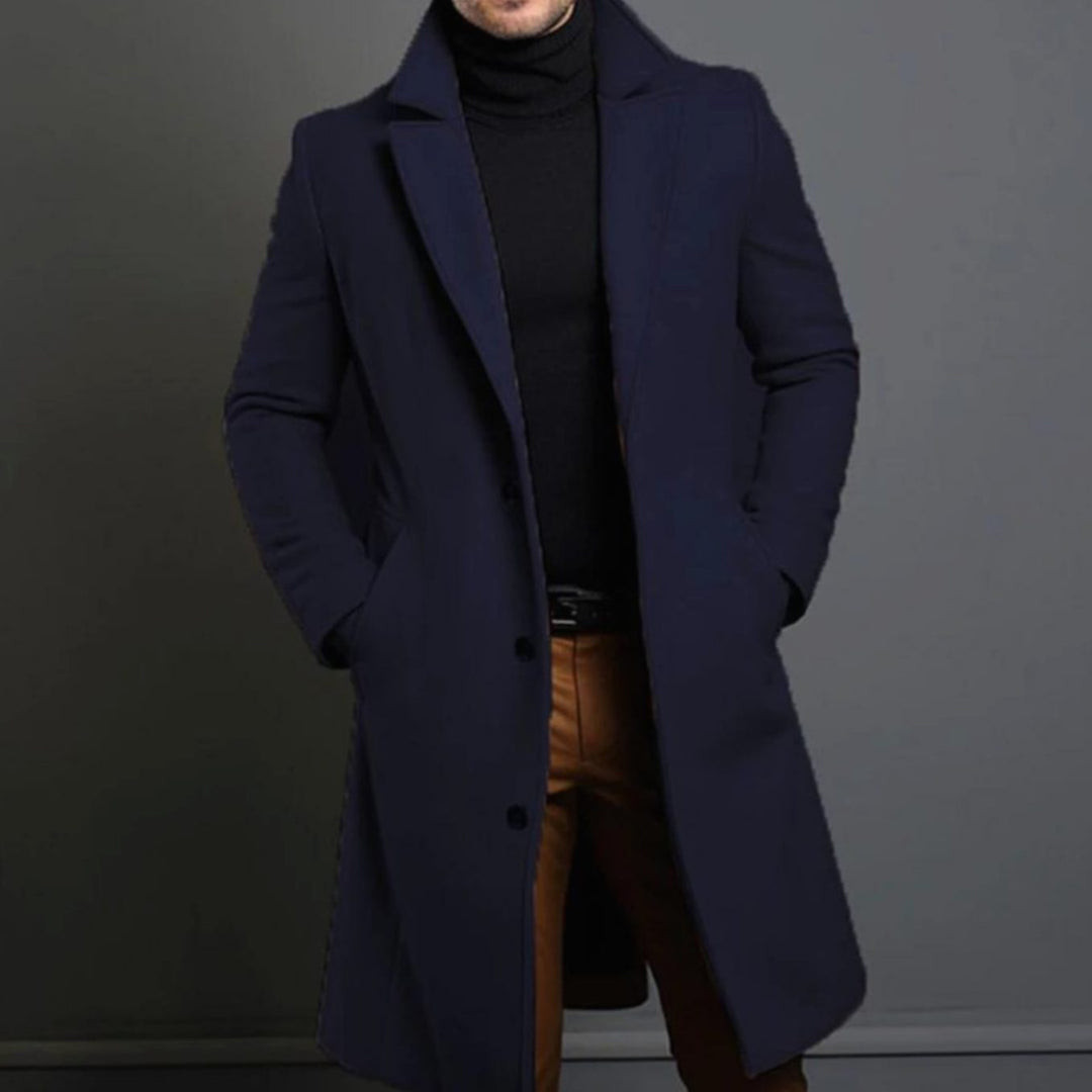 Tobias | Ullkappa Herr Lång Slim Fit