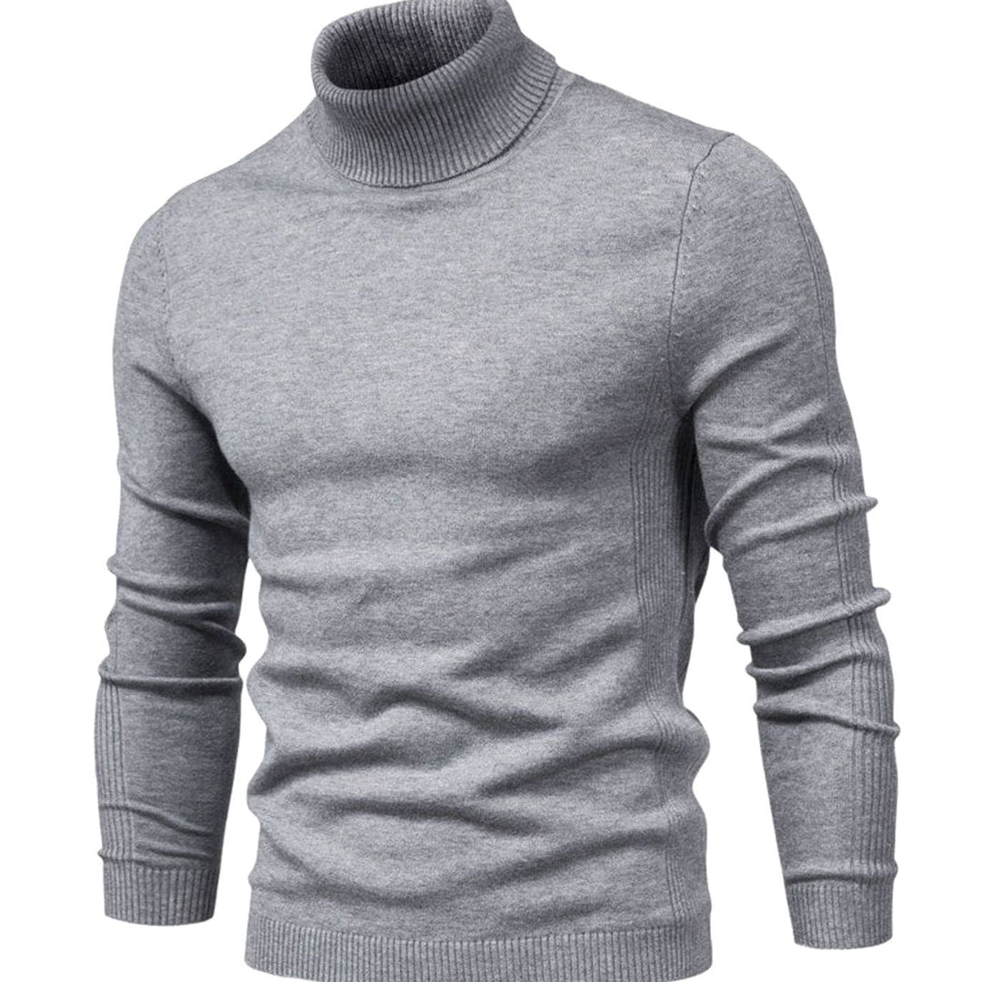 Nils | Polotröja Herr Stickad Slim Fit