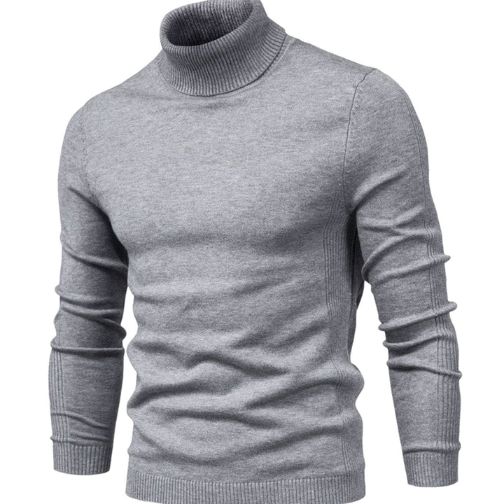 Nils | Polotröja Herr Stickad Slim Fit