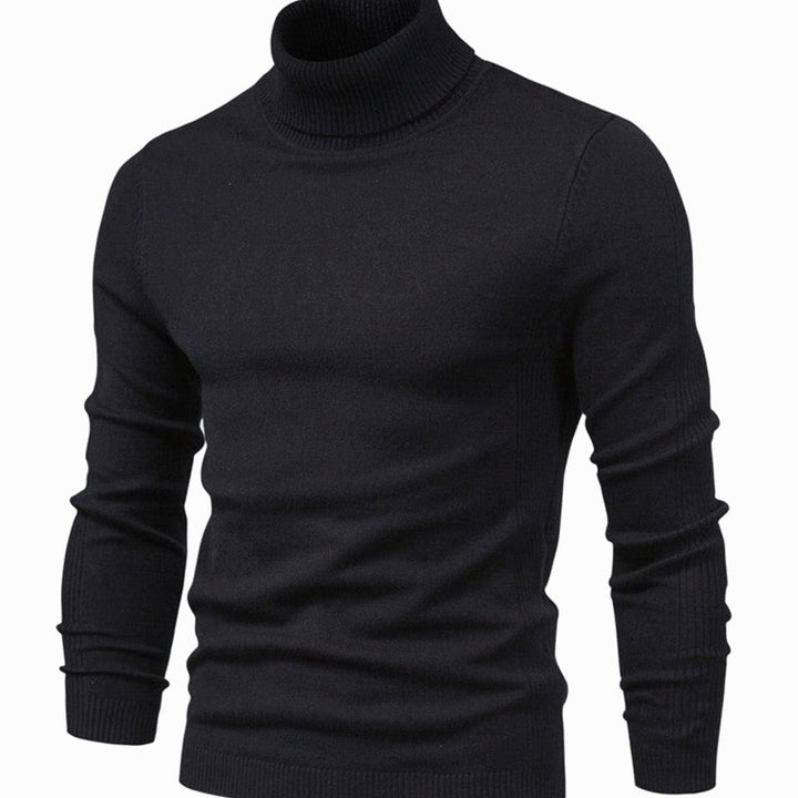 Nils | Polotröja Herr Stickad Slim Fit