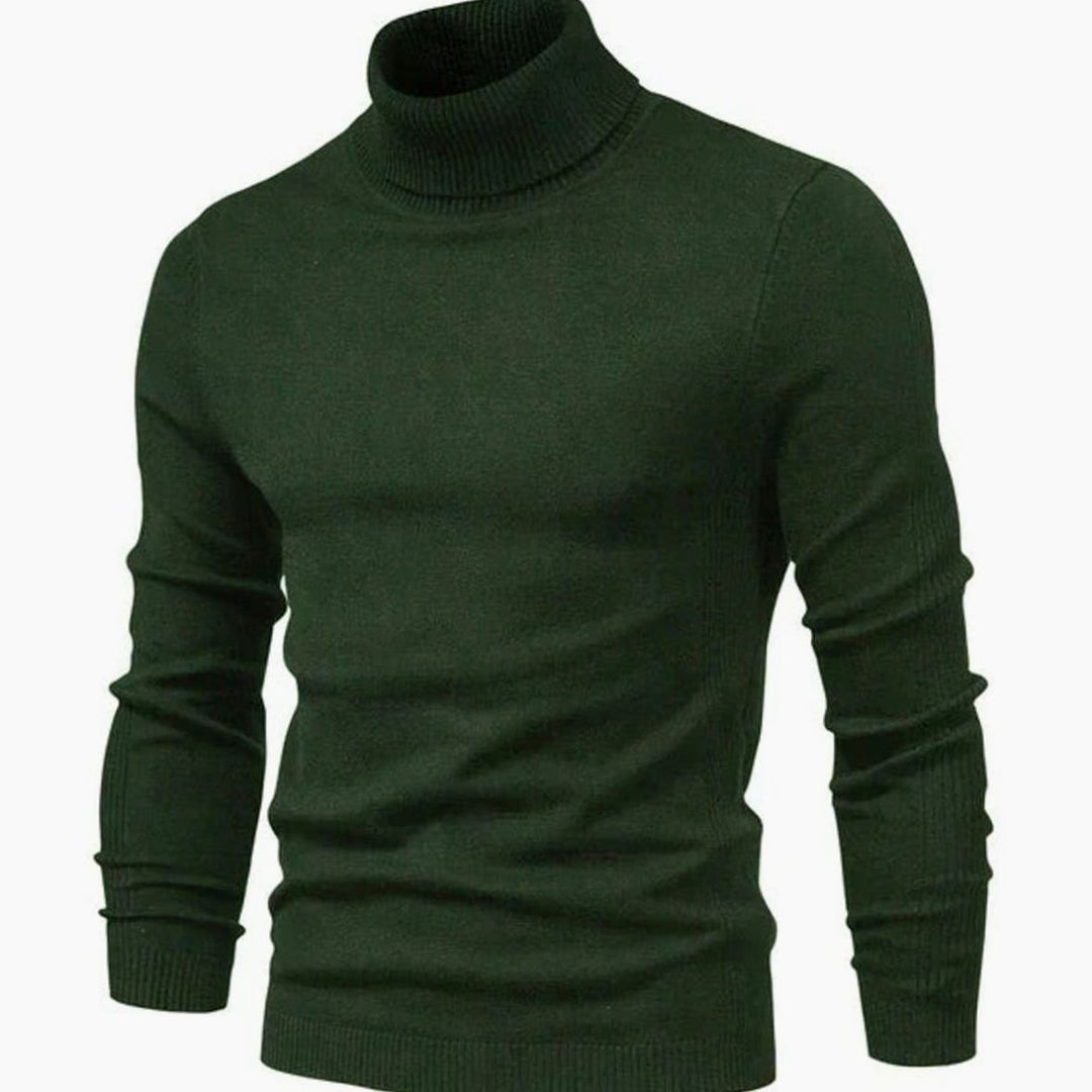 Nils | Polotröja Herr Stickad Slim Fit