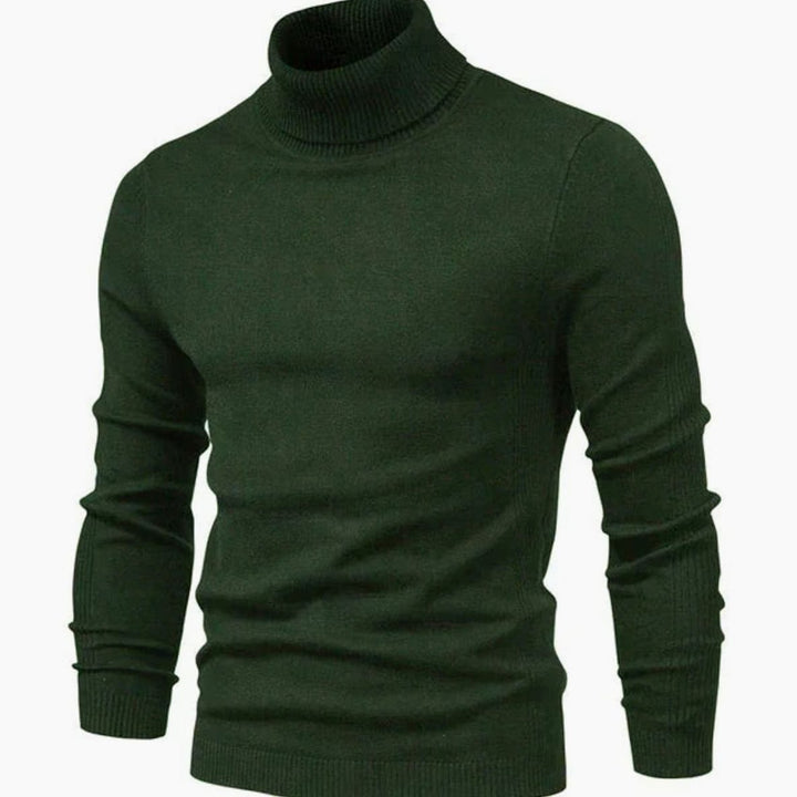 Nils | Polotröja Herr Stickad Slim Fit