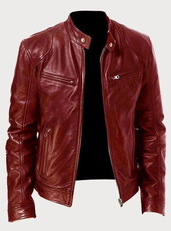 Edvin | Skinnjacka Herr Moto Slim Fit