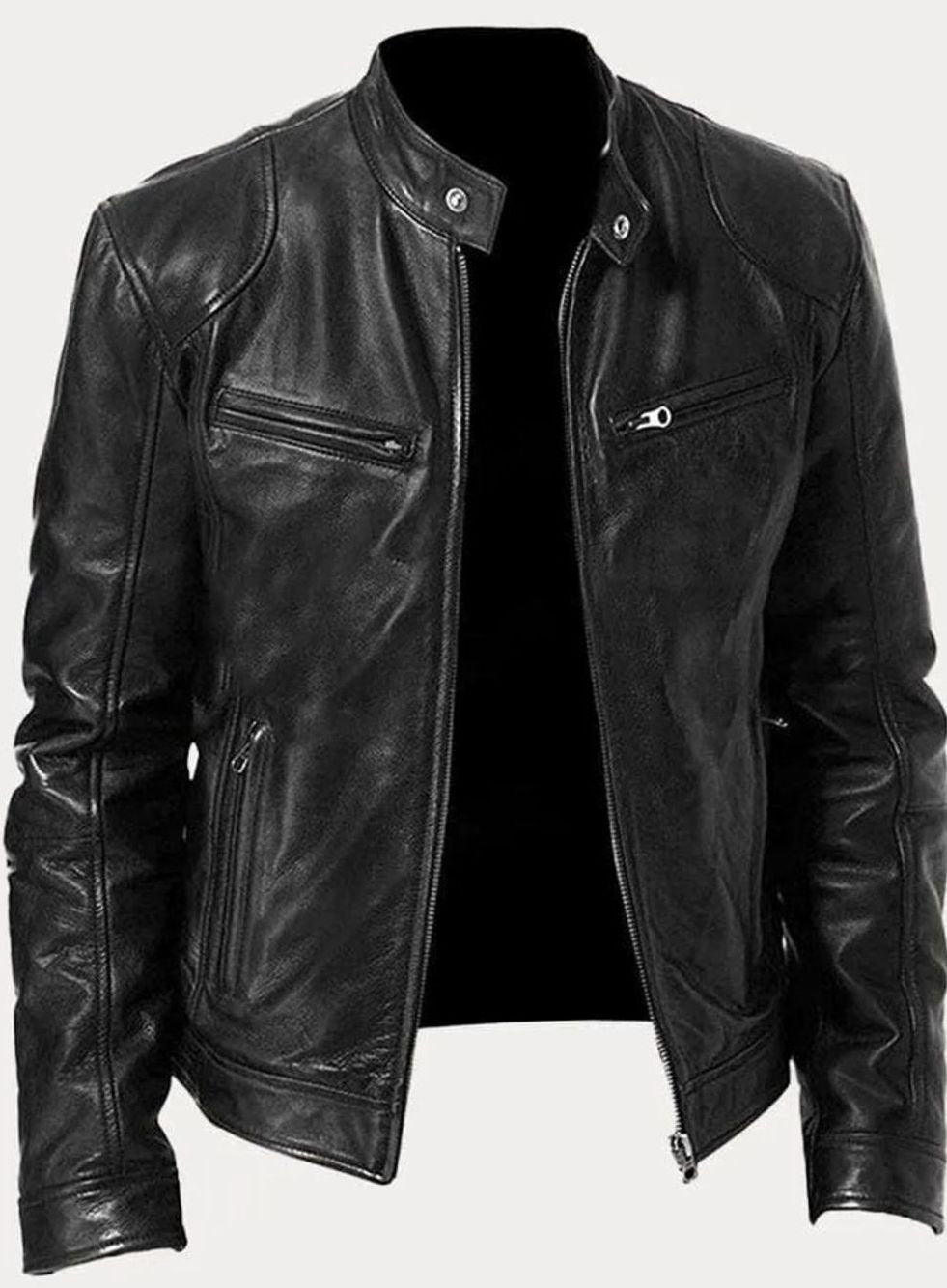 Edvin | Skinnjacka Herr Moto Slim Fit