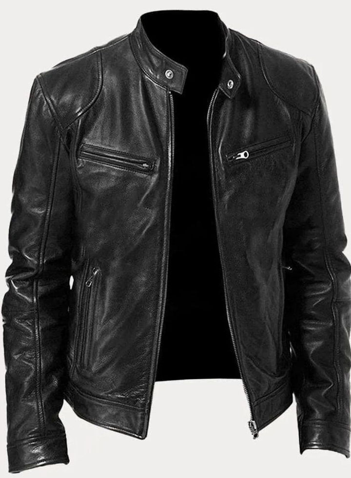 Edvin | Skinnjacka Herr Moto Slim Fit