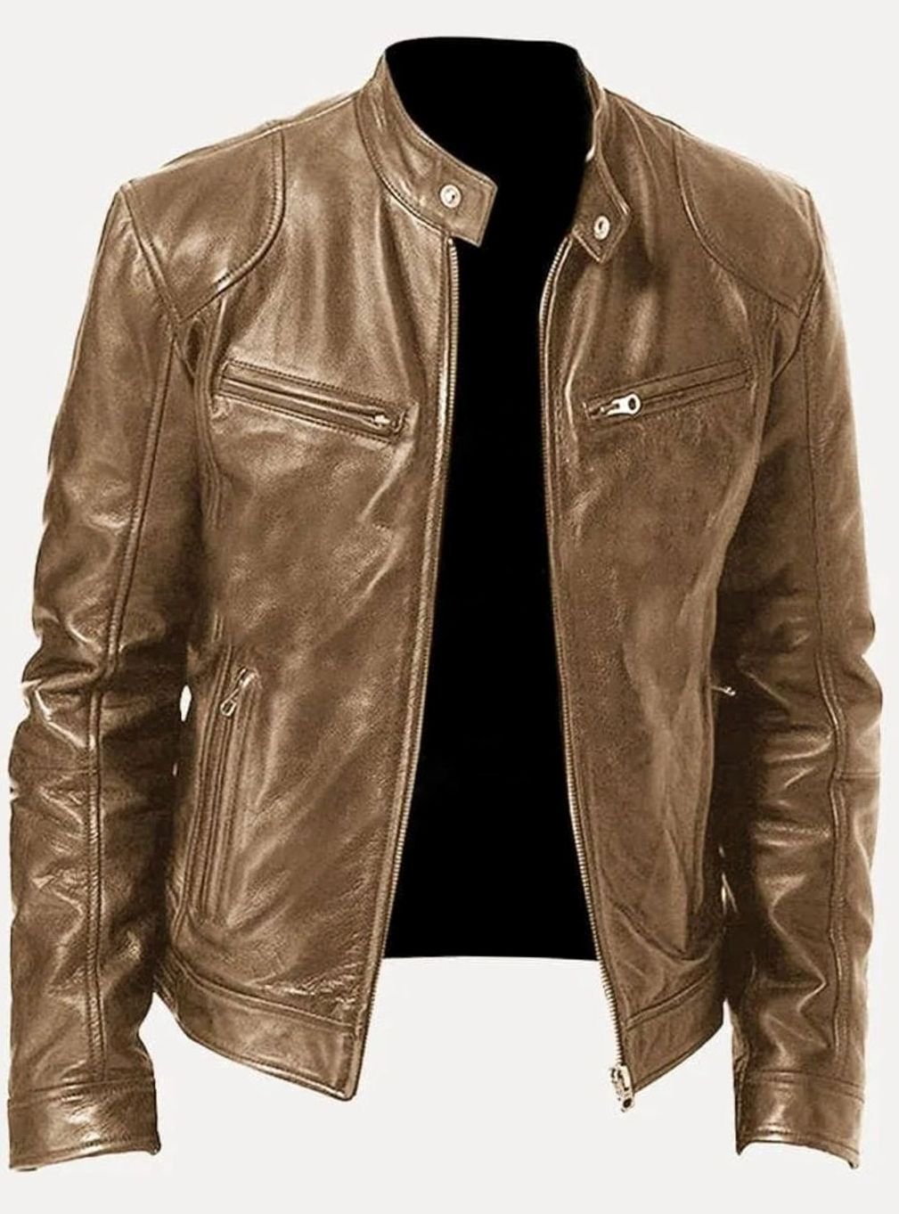 Edvin | Skinnjacka Herr Moto Slim Fit