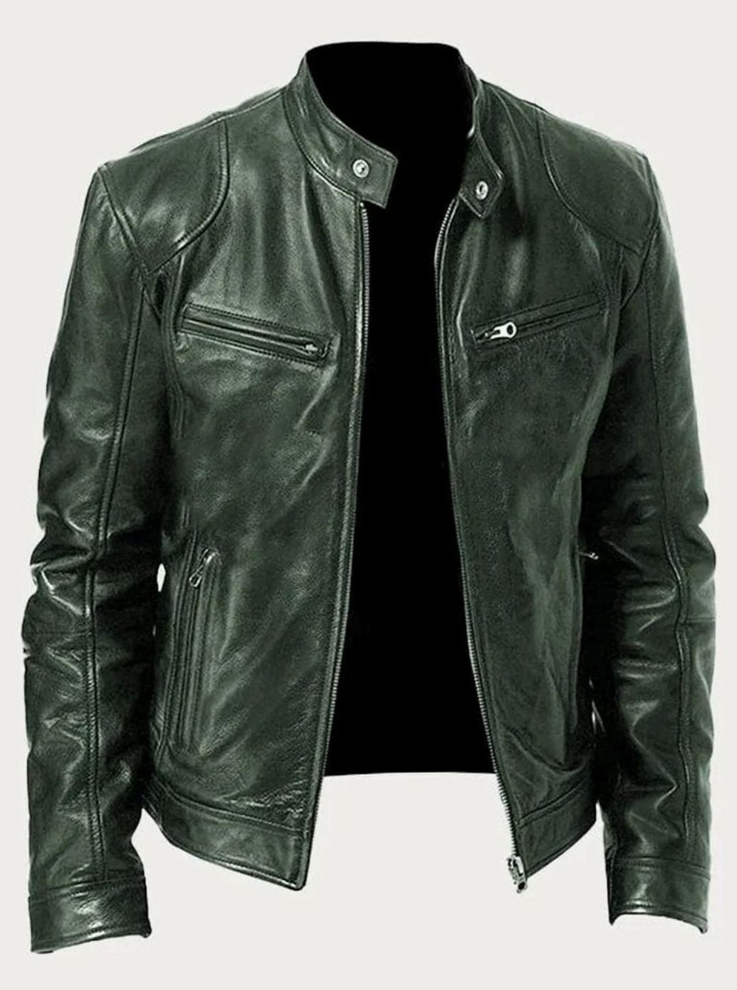 Edvin | Skinnjacka Herr Moto Slim Fit