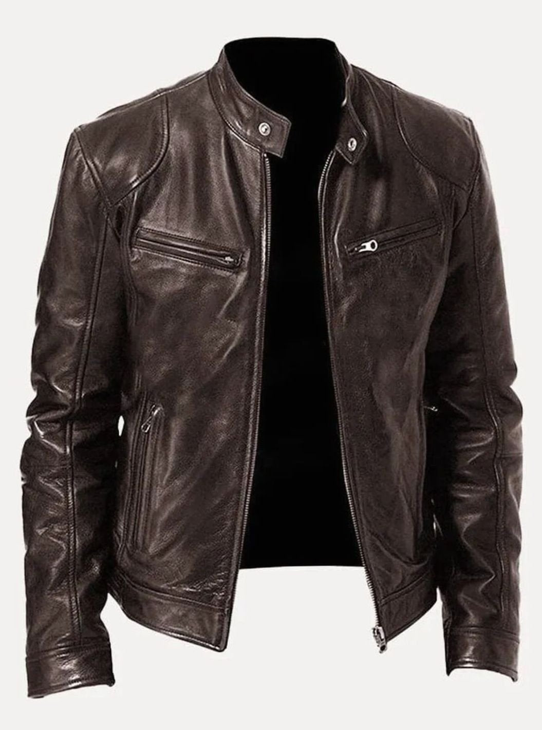 Edvin | Skinnjacka Herr Moto Slim Fit