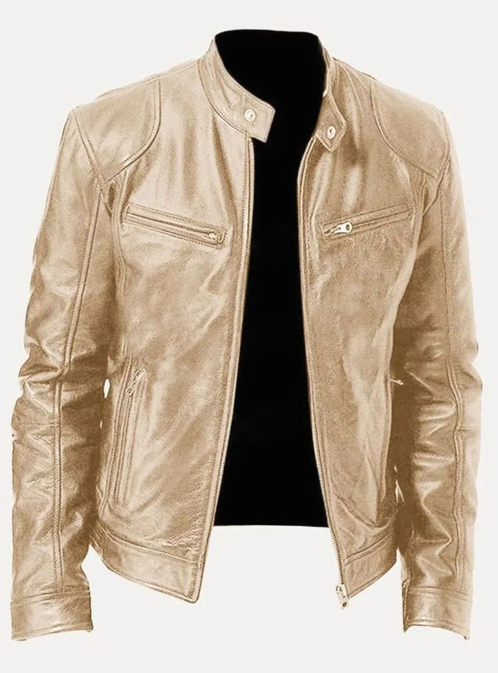 Edvin | Skinnjacka Herr Moto Slim Fit
