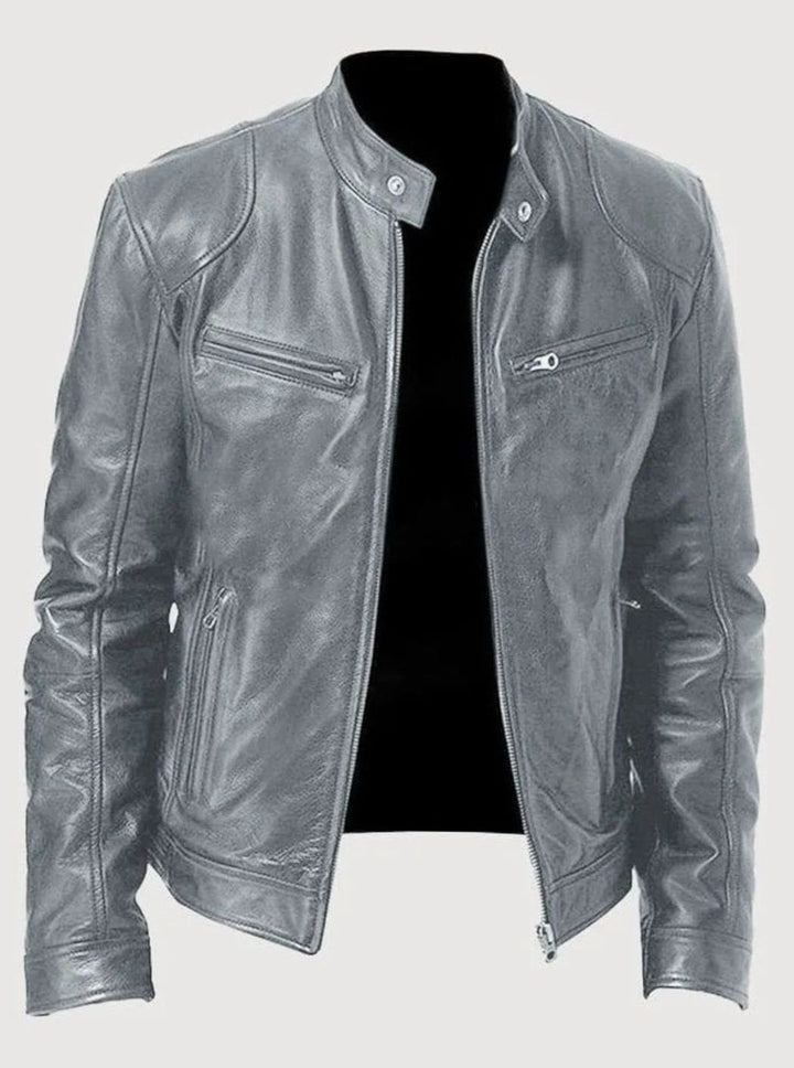 Edvin | Skinnjacka Herr Moto Slim Fit