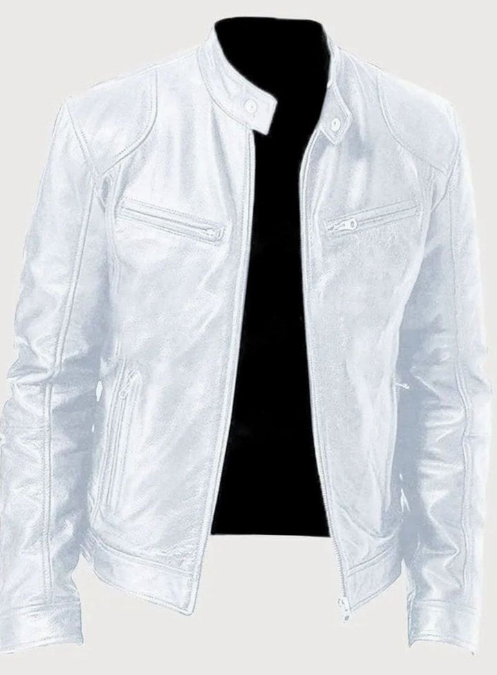 Edvin | Skinnjacka Herr Moto Slim Fit