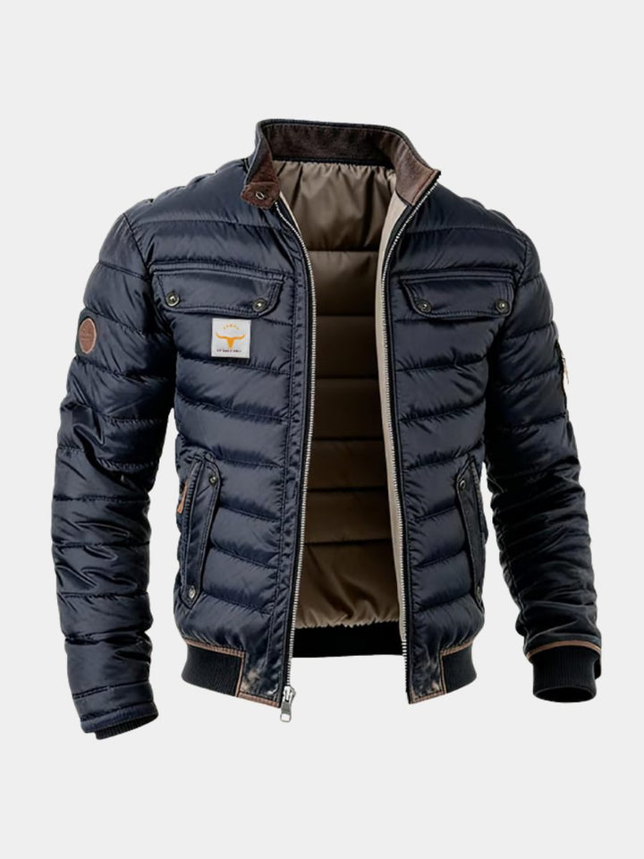 Bengt | Bomberjacka Herr med quiltad design och flera fickor