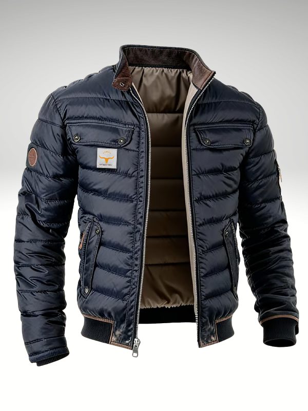 Bengt | Bomberjacka Herr med quiltad design och flera fickor