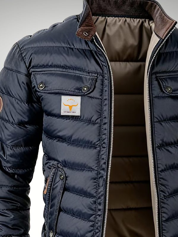 Bengt | Bomberjacka Herr med quiltad design och flera fickor