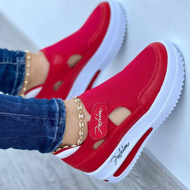 Ortopediska andningsbara, dämpade sneakers för kvinnor