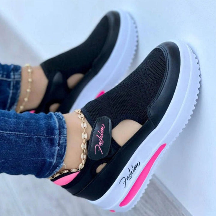 Ortopediska andningsbara, dämpade sneakers för kvinnor